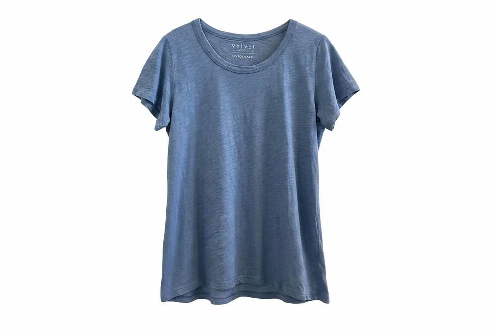 NEW VELVET BY GRAHAM & SPENCER women's tilly top in riptide